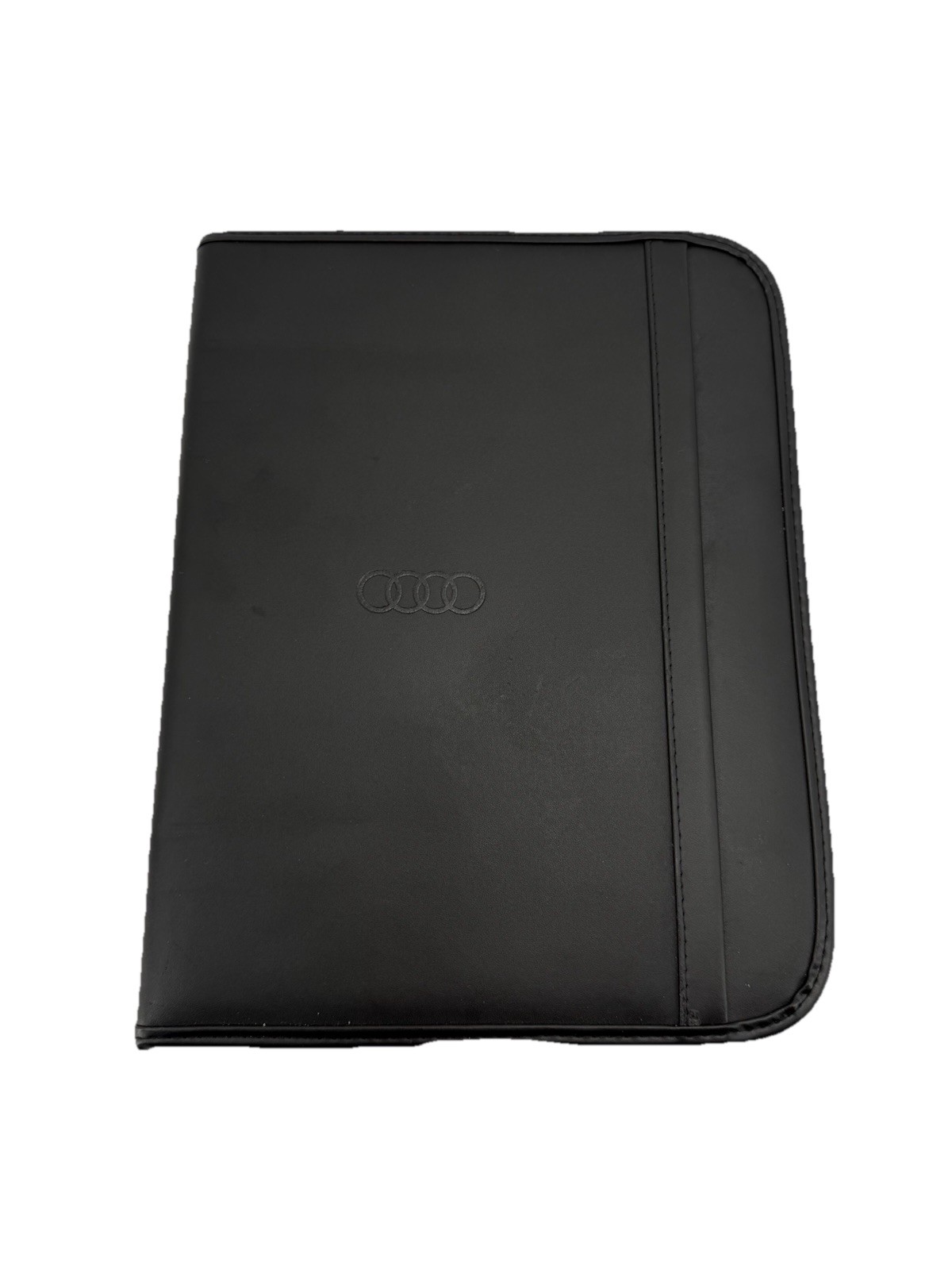 Audi Genuine Leather Zip Around Portfolio Tablet Holder Note Pad 13” x 10"