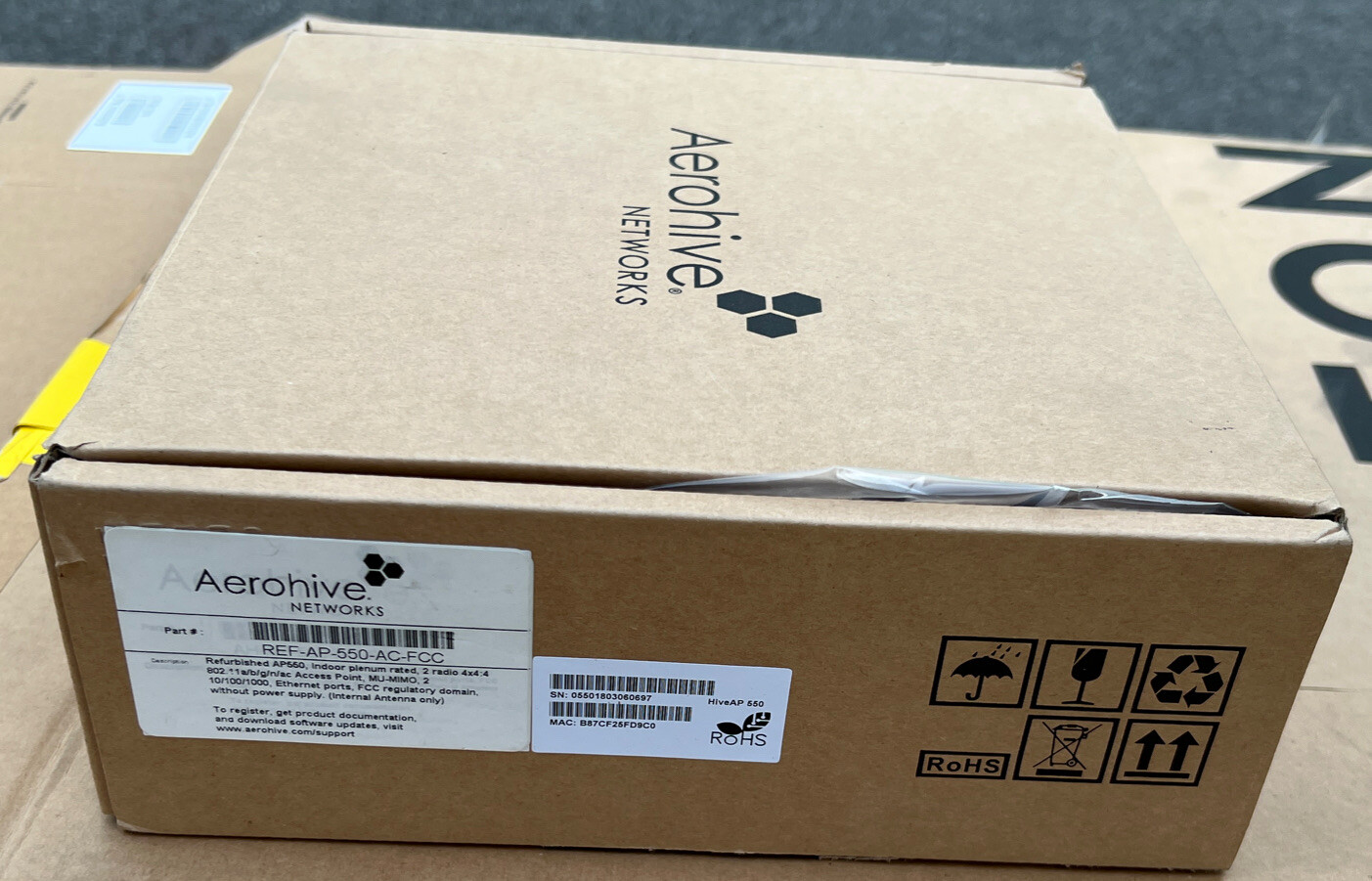New Aerohive AP550 Dell Indoor Access Point 802.11a/b/g/n/ac 7q