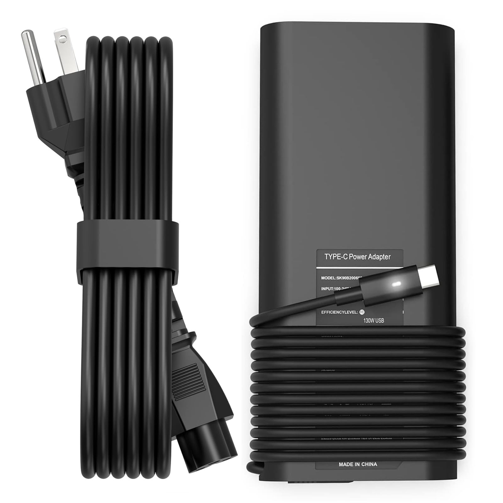 130W USB C Type C Adapter Laptop Charger Compatible with Dell XPS 15 2in1 957...