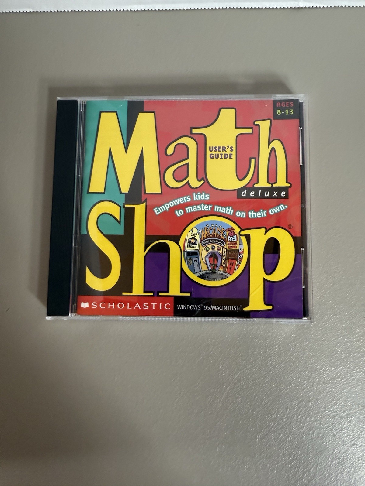 Vintage Scholastic "Math Shop Deluxe"  (Windows 95/Mac PC)