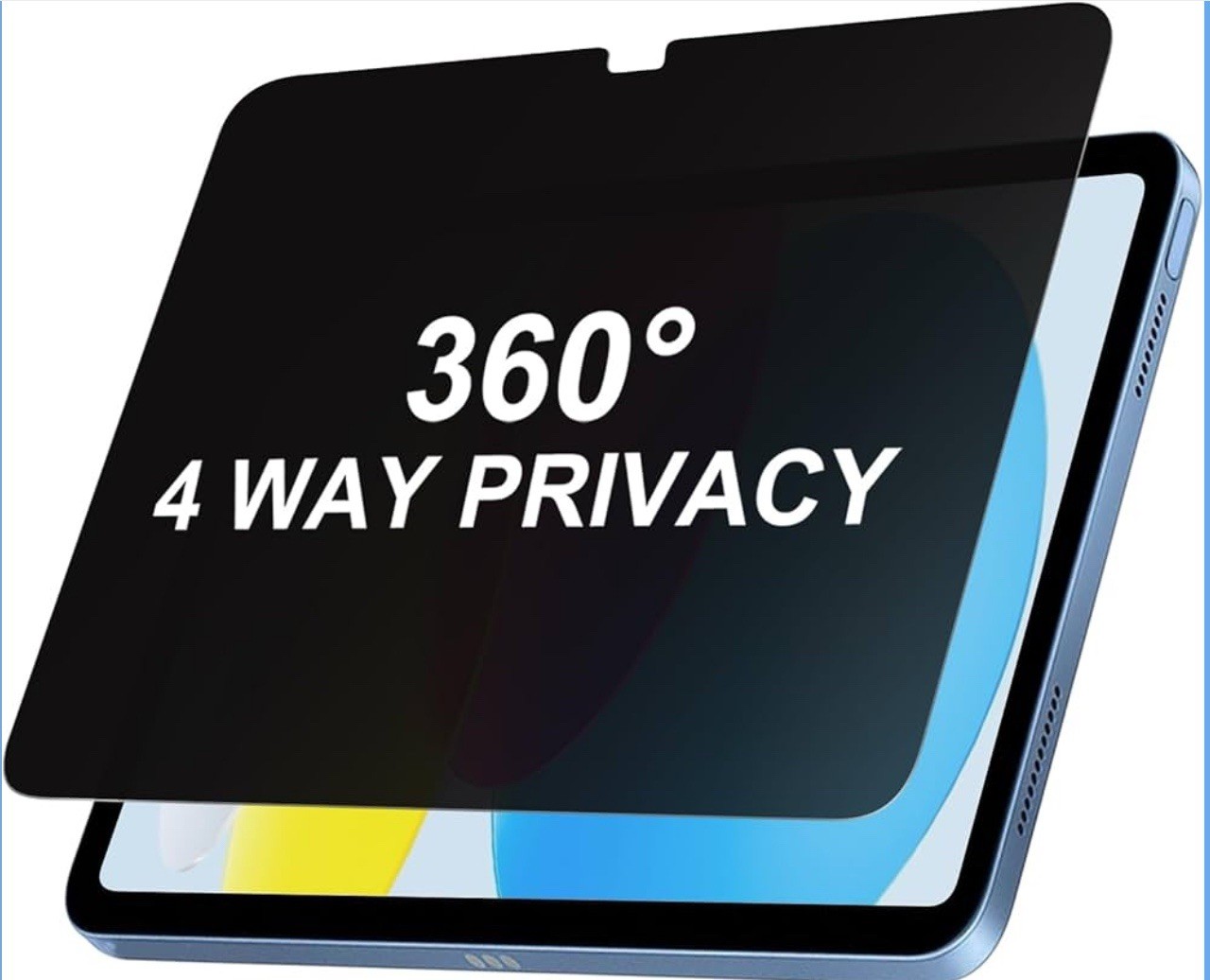 Privacy Screen Protector for iPad Pro 11"" (Released in 2024), Black