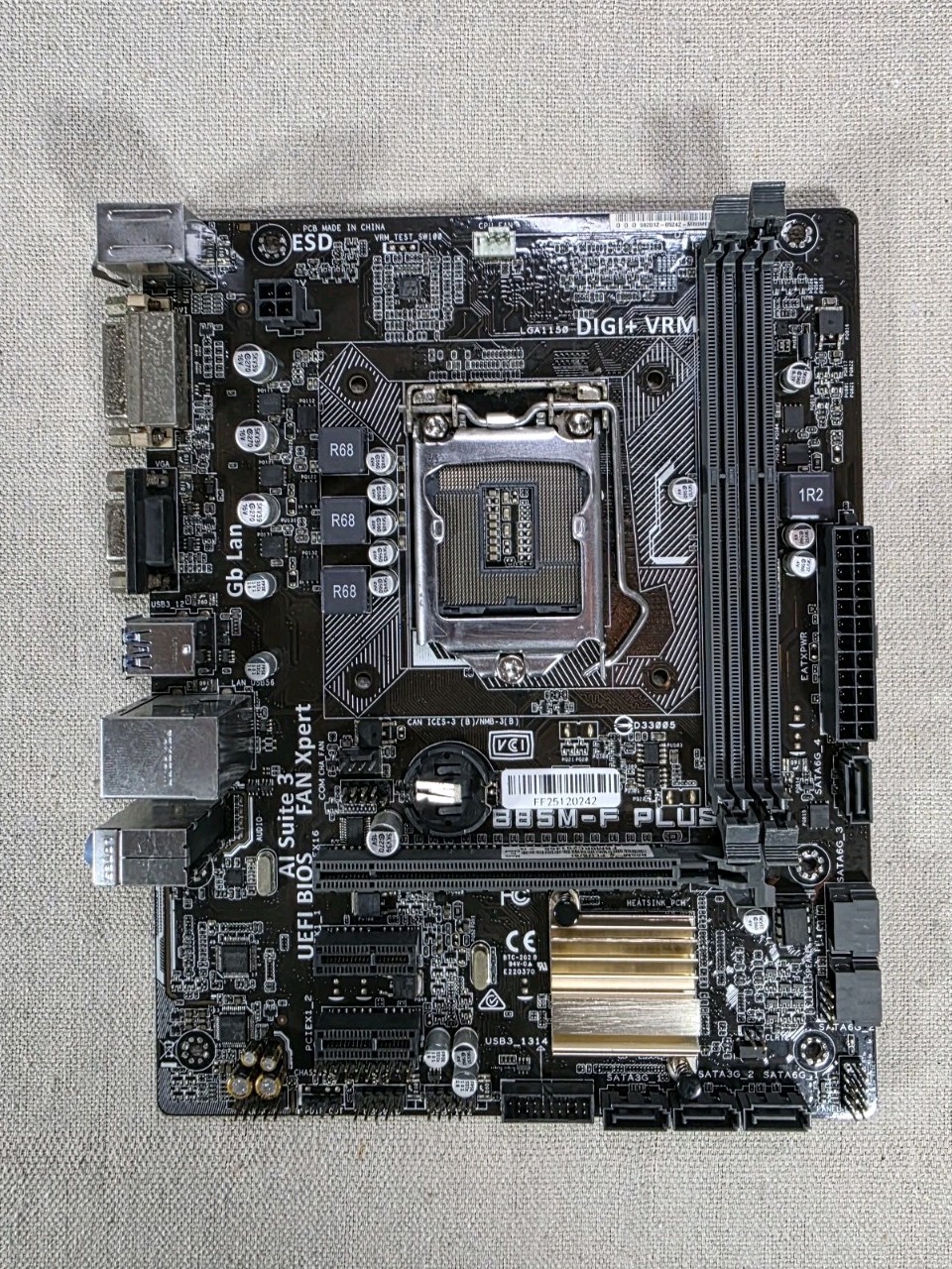 ASUS B85M-F PLUS LGA1150 Micro ATX DDR3 Motherboard USB 3.0 SATA III