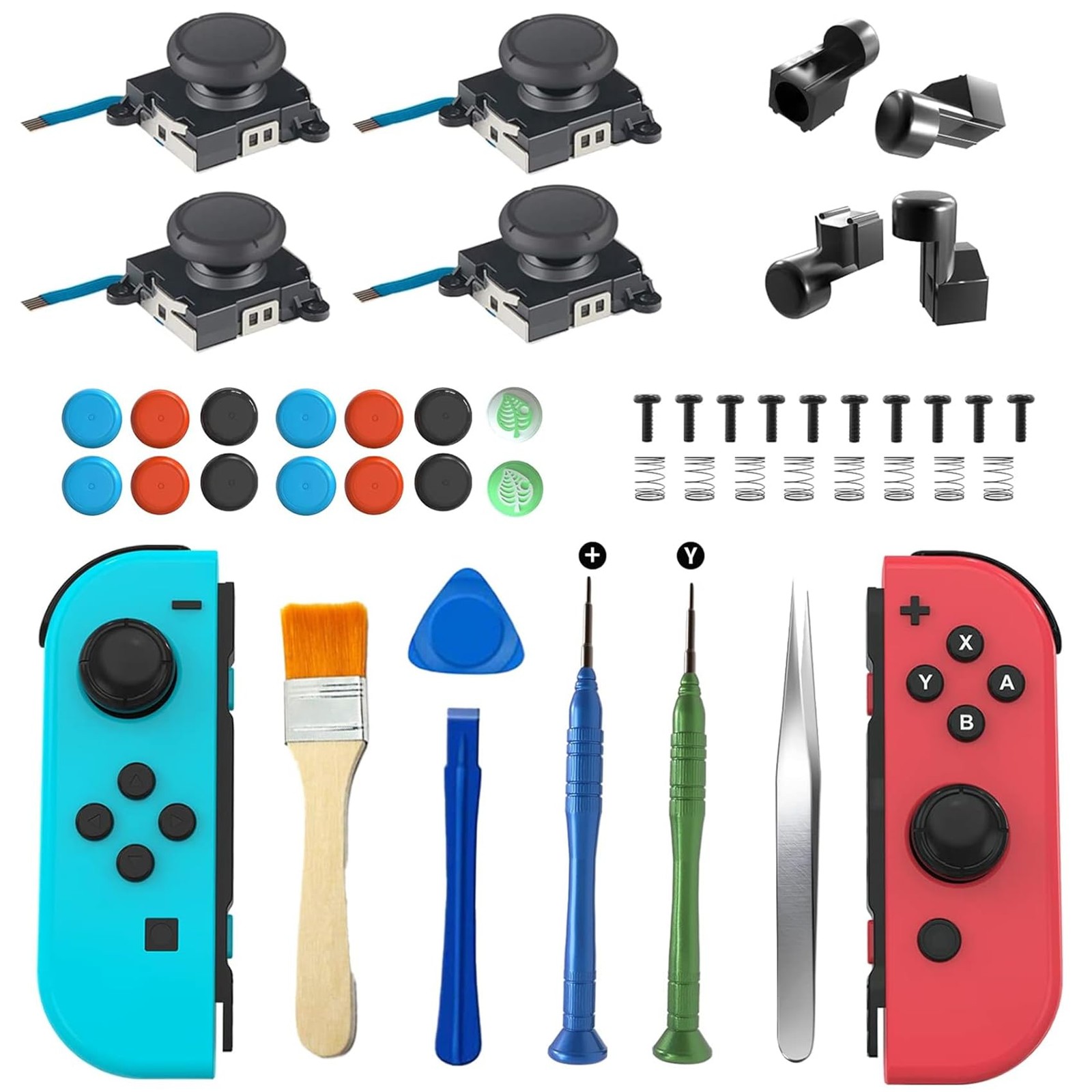 Joycon Joystick Replacement Kit( 48 in one), Switch Joystick Replacement for ...