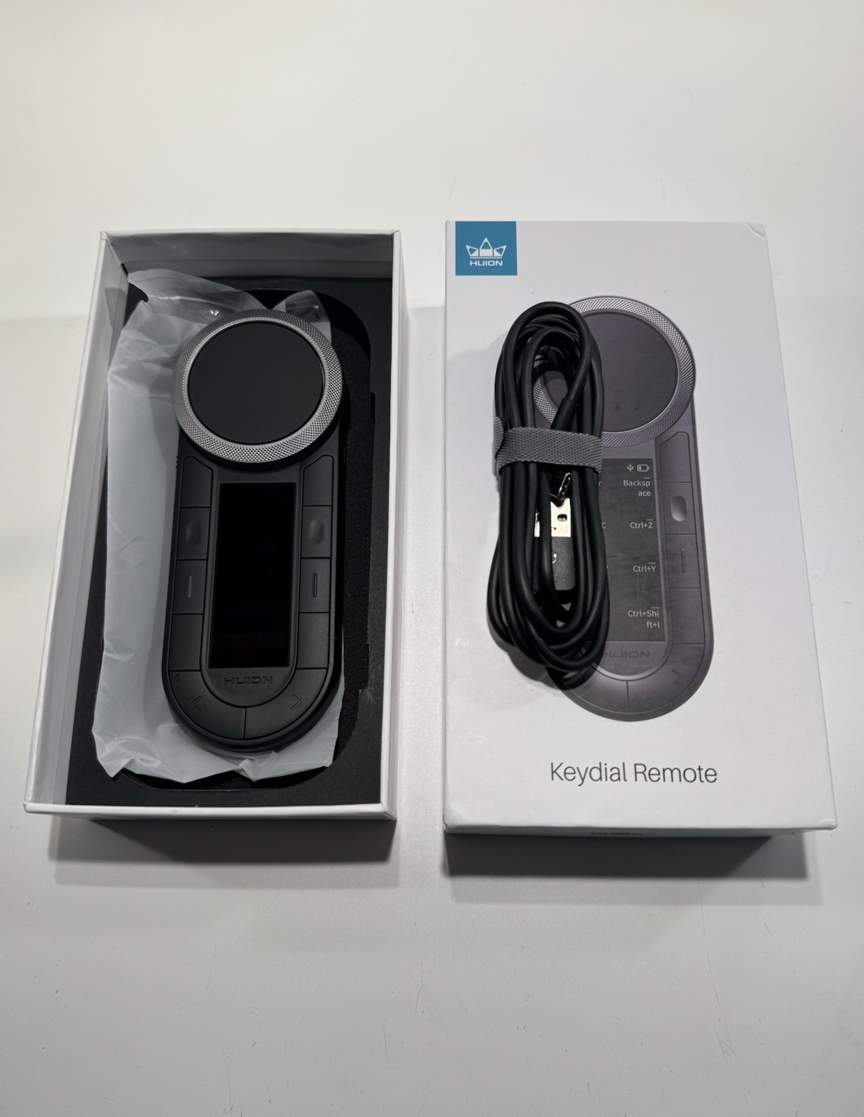 HUION Keydial Remote Bluetooth Keypad Dual Dials - Model: K40