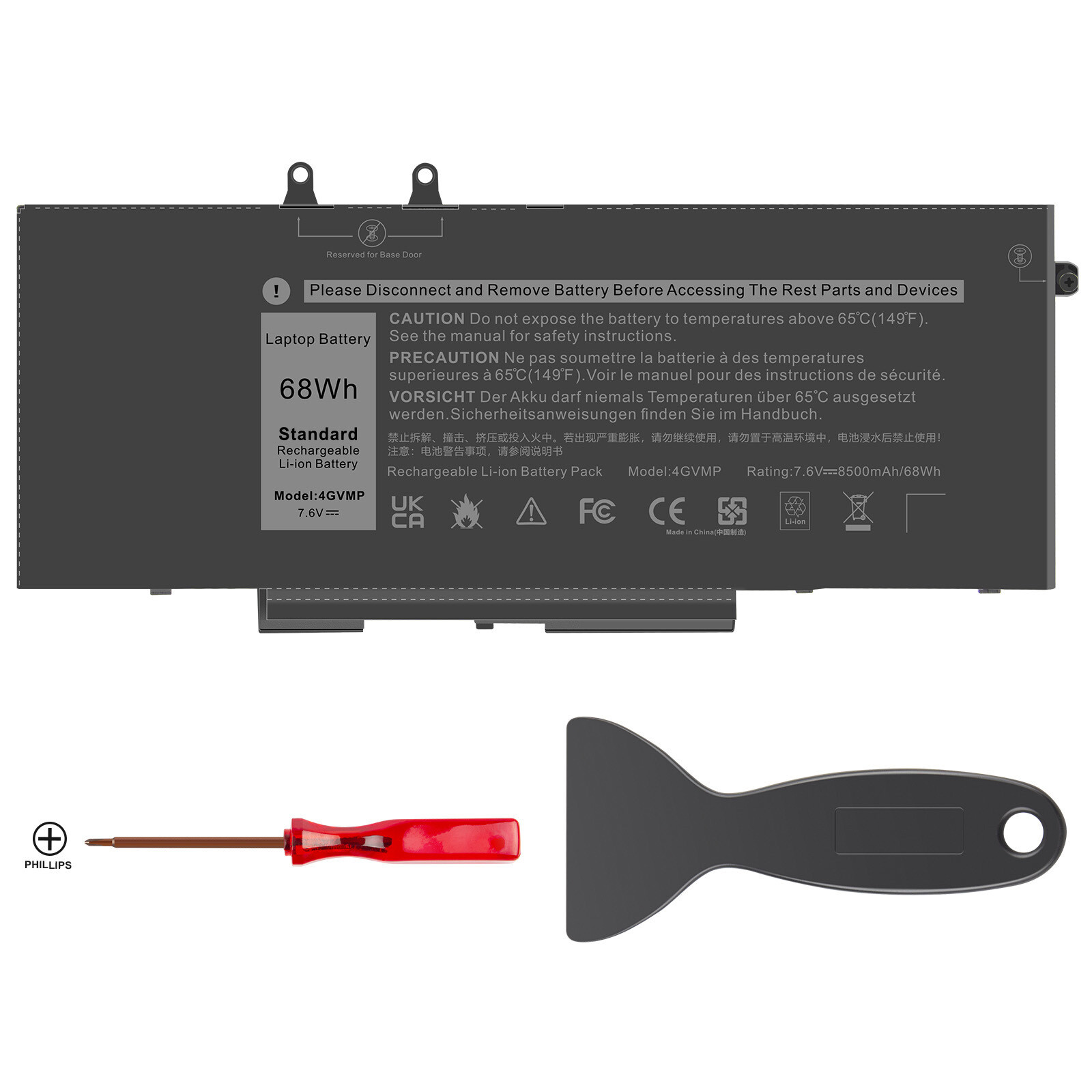 ✅68Wh 3HWPP Battery For Dell Latitude 5501 5401 5511 5510 5411 Precision 3541