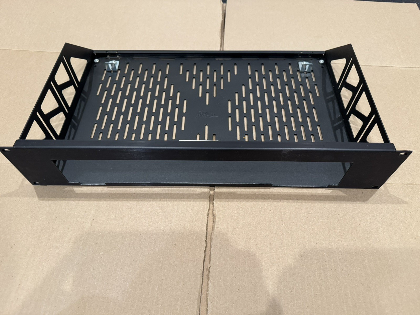 Middle Atlantic Custom Rack Shelf DirecTV HR24 Black Brushed and Anodized RSH4A