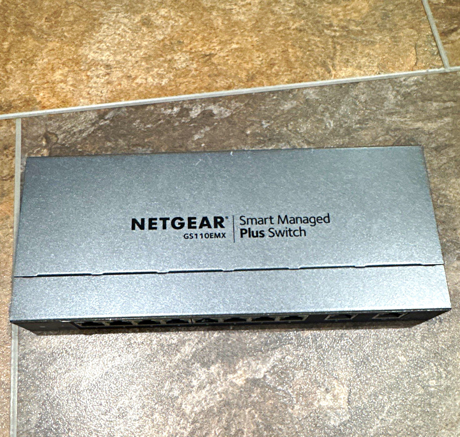 NETGEAR GS110EMX Smart Managed Plus 10-Port Gigabit Switch w/ 2 RJ45 10Gbps