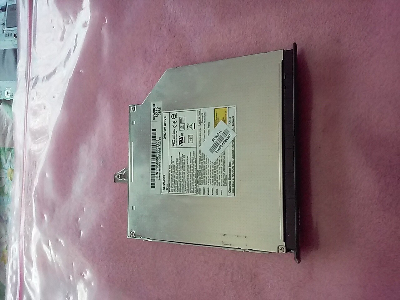 GATEWAY MA2 MX6030 QUANTA CD-RW DVDR-W DRIVE SDW-082 2MA2DVD0010   
