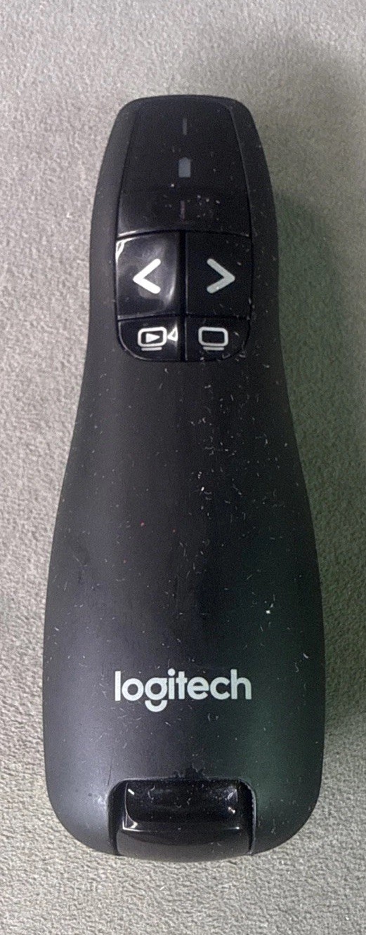 Logitech R-R0008 R400 Wireless Presentation Remote ONLY Clicker Laser Pointer