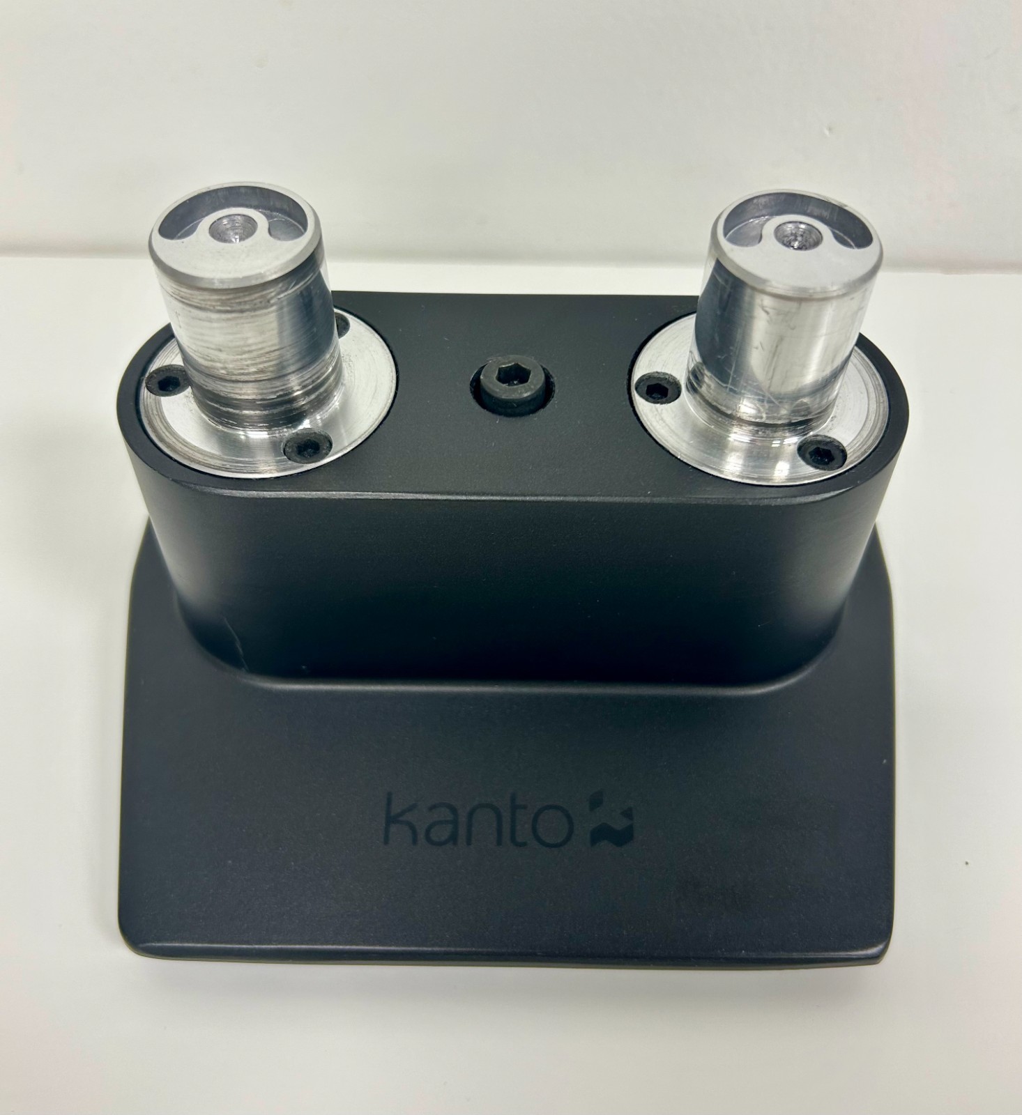 Kanto Dual Arm Desktop Mount for Computer Monitors - Black - Nice