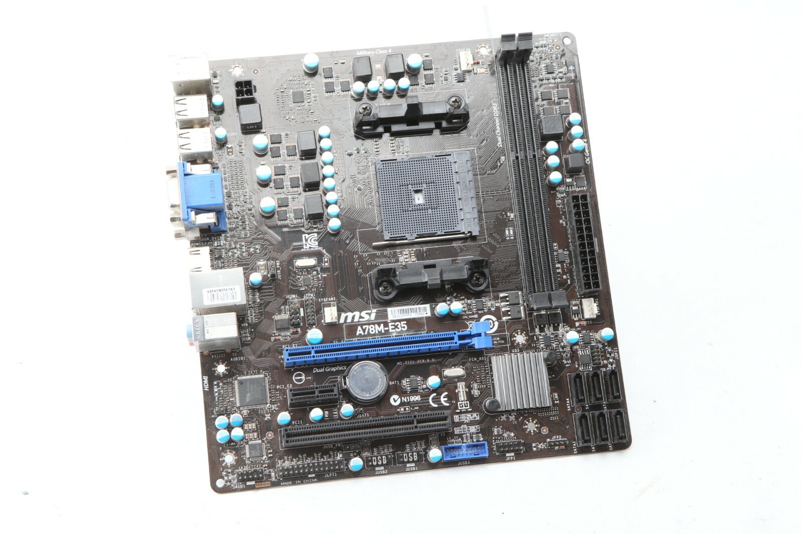 MSI A78M-E35 Socket FM2 AMD Micro ATX Motherboard HDMI DVI VGA USB3 DDR3 D41