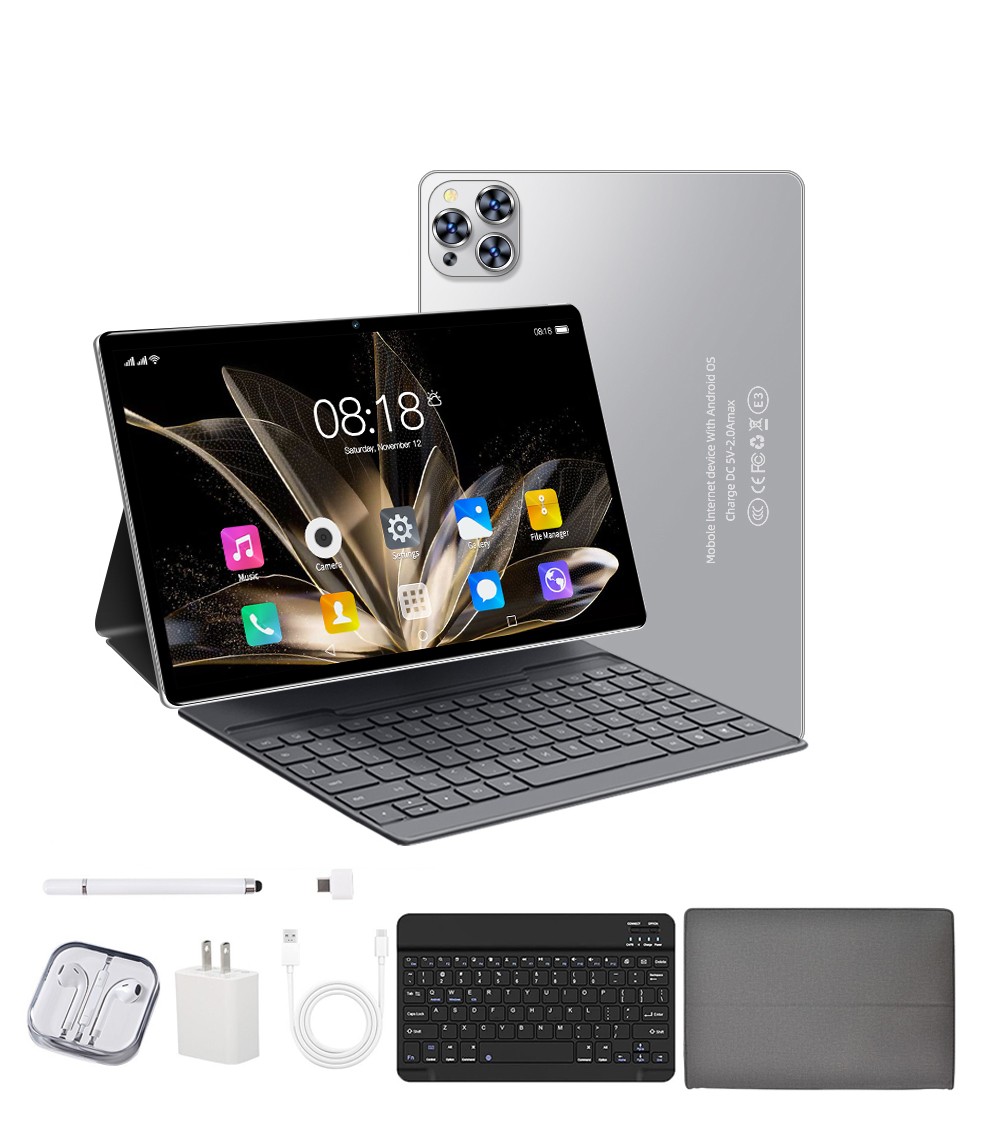 10.1 inch Tablet RAM 8GB +256GB ROM Portable PC Laptop 8000mAh Support TF Card