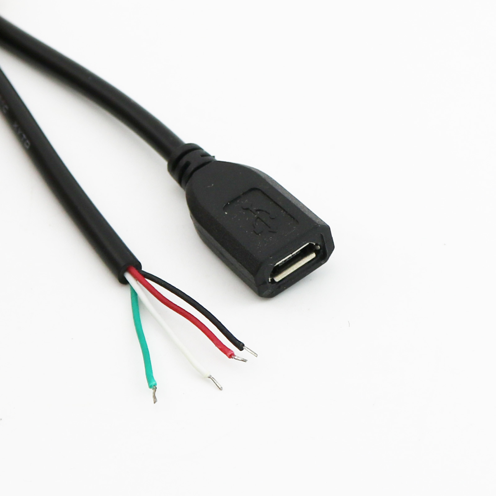 10x Micro USB 5 Pin Female to 4 Pin 4 Wire Data Charge Cable Cord Connectors DIY