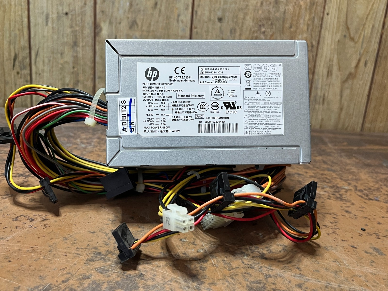 Genuine HP DPS-460DB-5 A Desktop 460W Switching PSU Power Supply Unit 633187-003