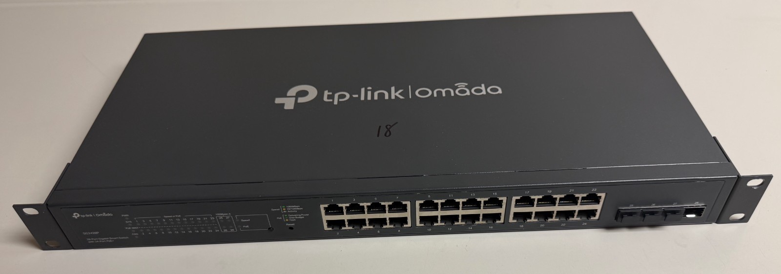 TP-Link JetStream 28-Port Gigabit Smart Switch with 24-Port PoE+ (TL-SG2428P)