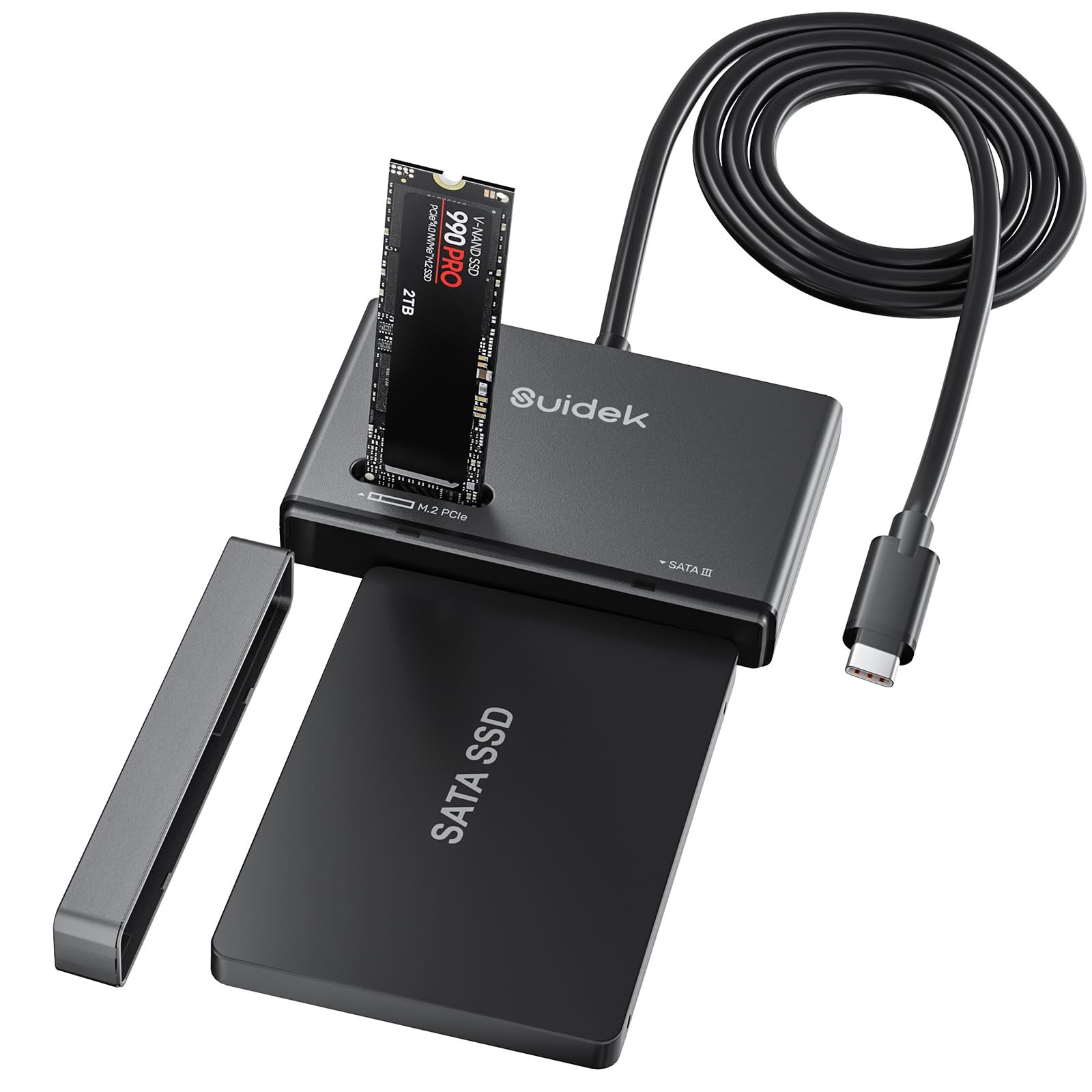 M.2 NVMe SSD Adapter TypeC 10Gbps To SATA External M2 PCIe Enclosure Kit