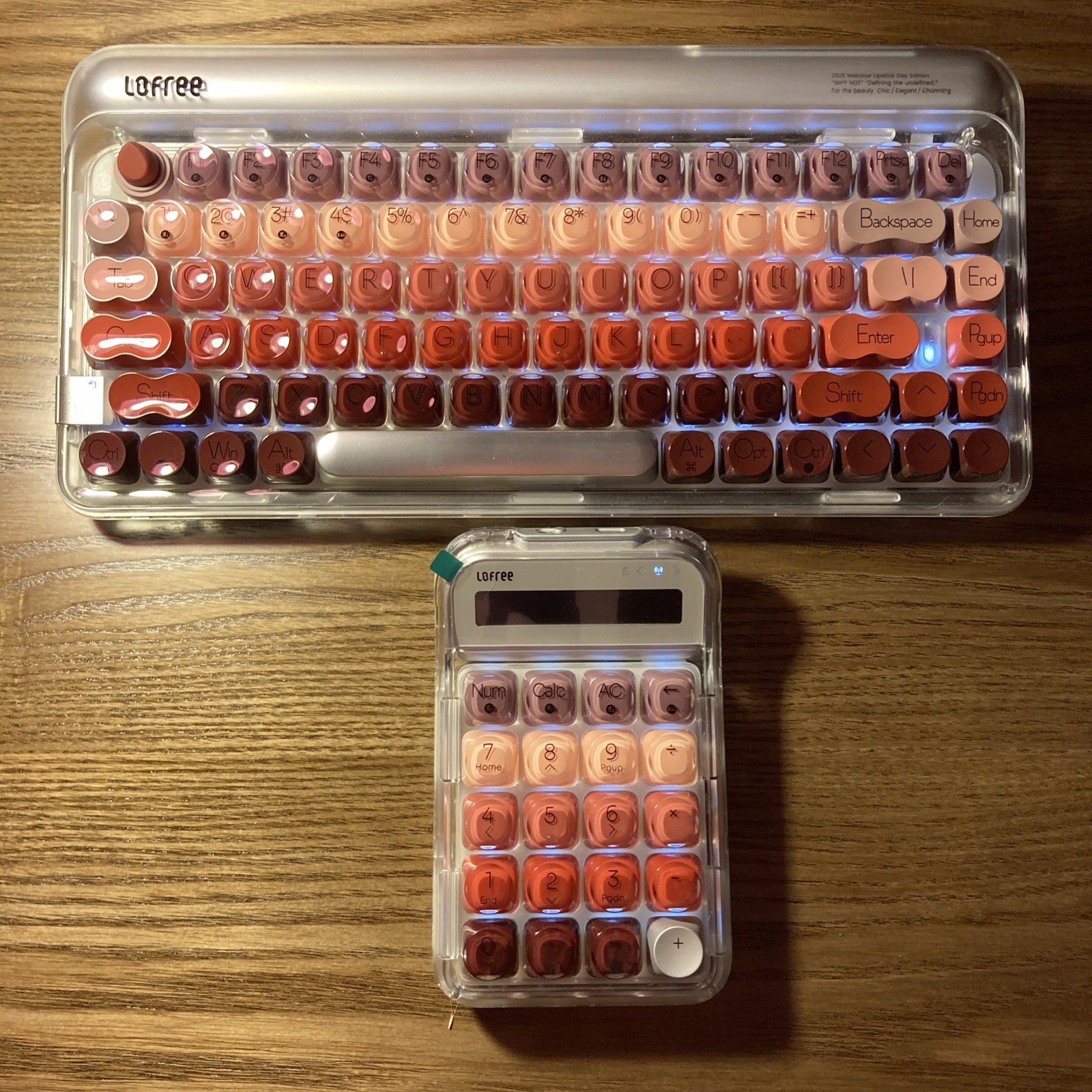 Lofree DOT Lipstick Mechanical Wireless Keyboard and Numpad