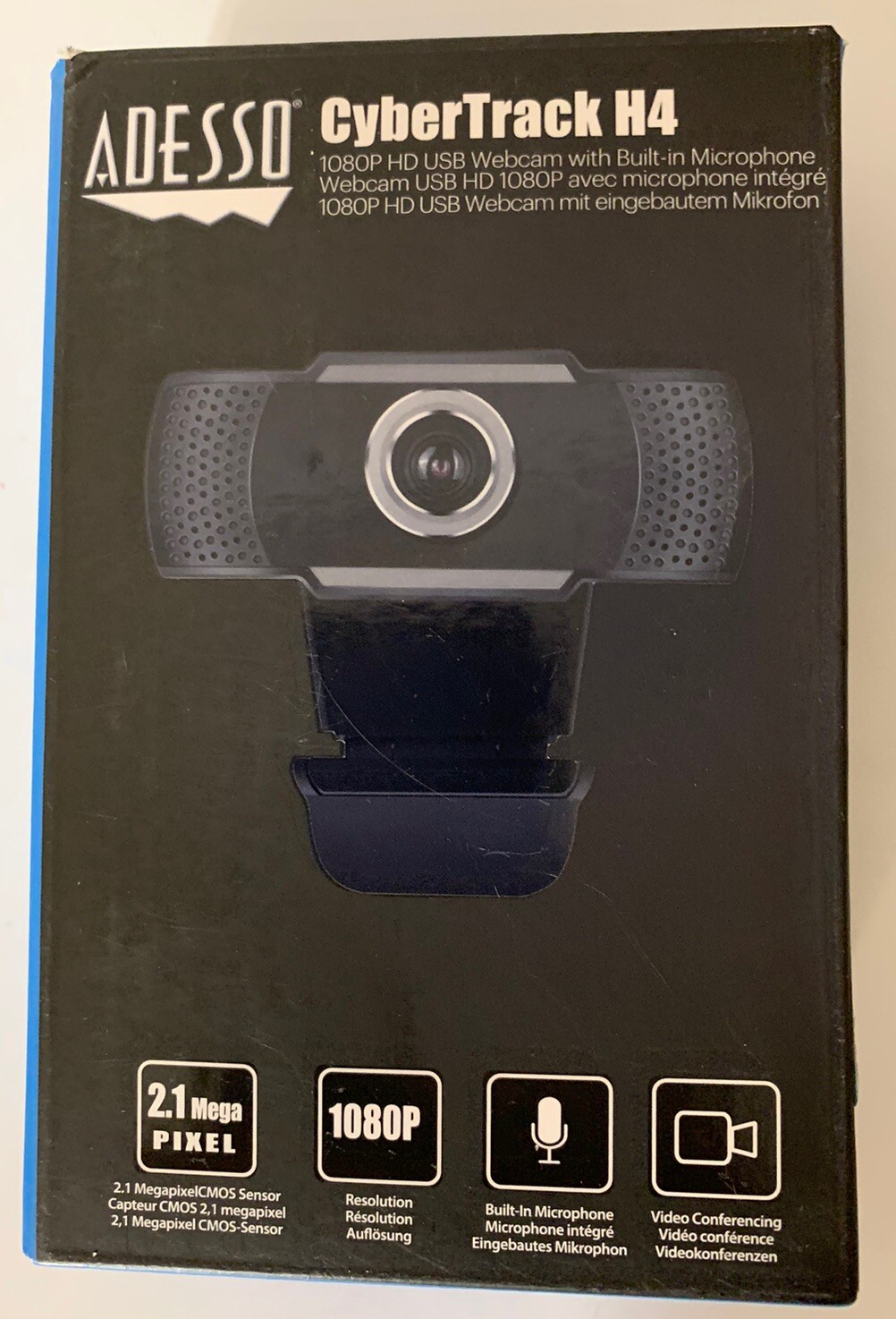 Adesso Cyber Track H4 Webcam with Built in Microphone