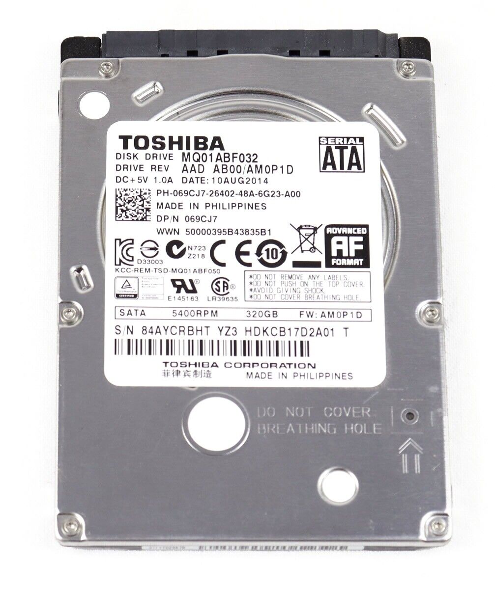 QTY 10 Dell 69CJ7 Toshiba MQ01ABF032 320GB 2.5\