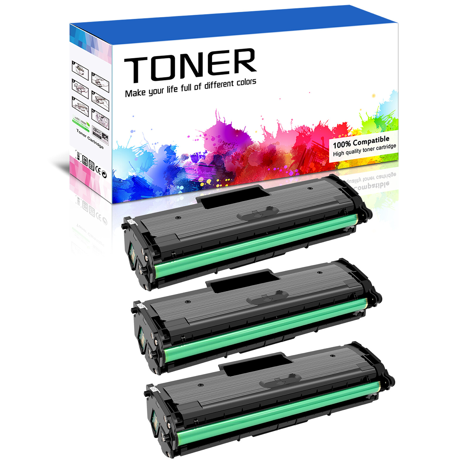 3PK MLT-D101S 101S Toner Cartridge for Samsung SCX-3400FW SCX-3401 SCX-3401FH