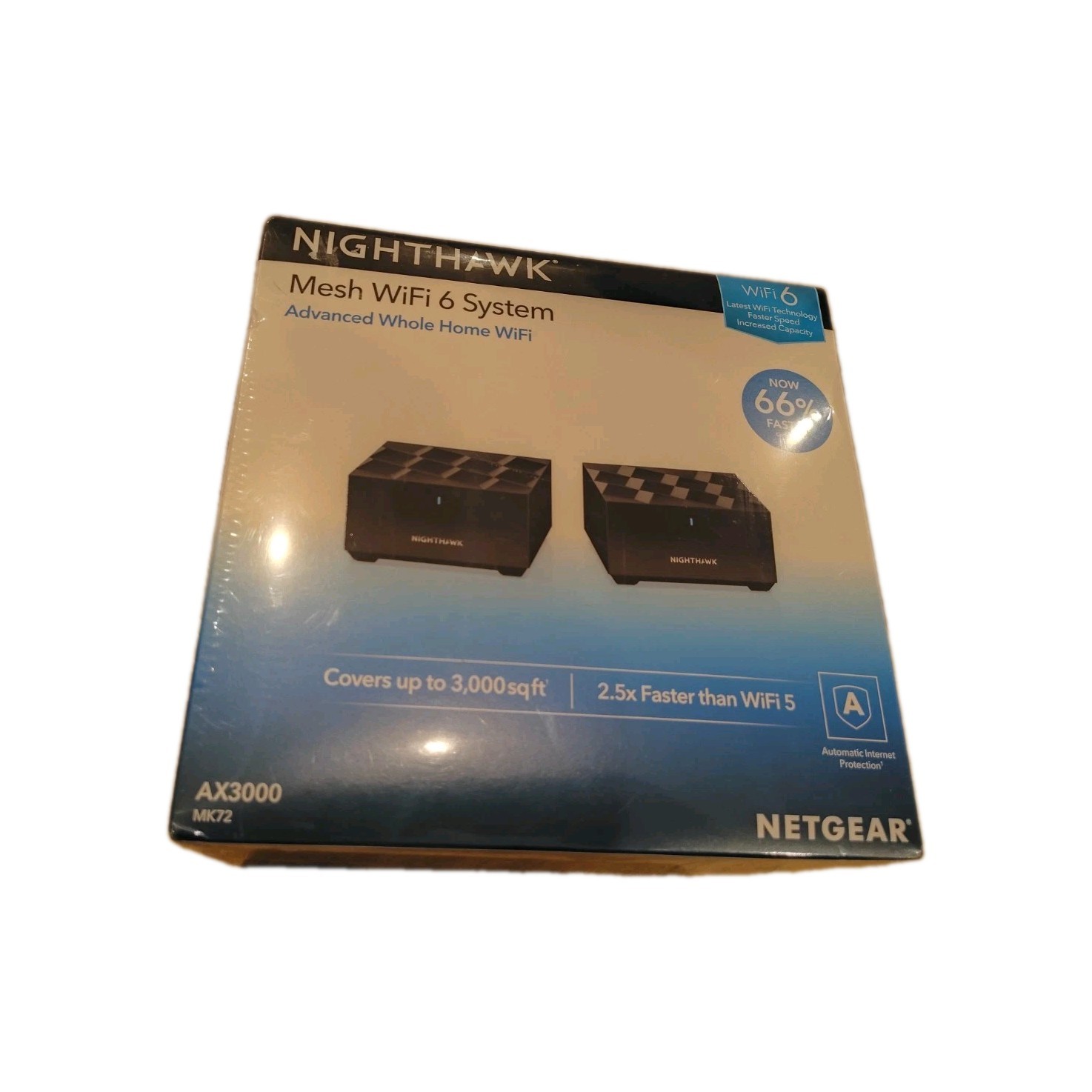 NETGEAR Nighthawk MK72 WiFi 6 Mesh System – AX3000 MK72 Sealed