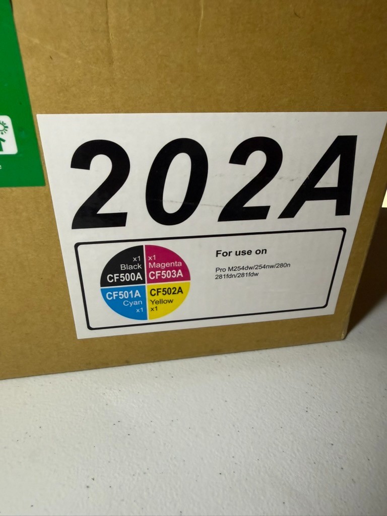 202A Compatible Toner 4-Pack for HP M254 M280 M281 CF500A CF501A CF502A CF503A