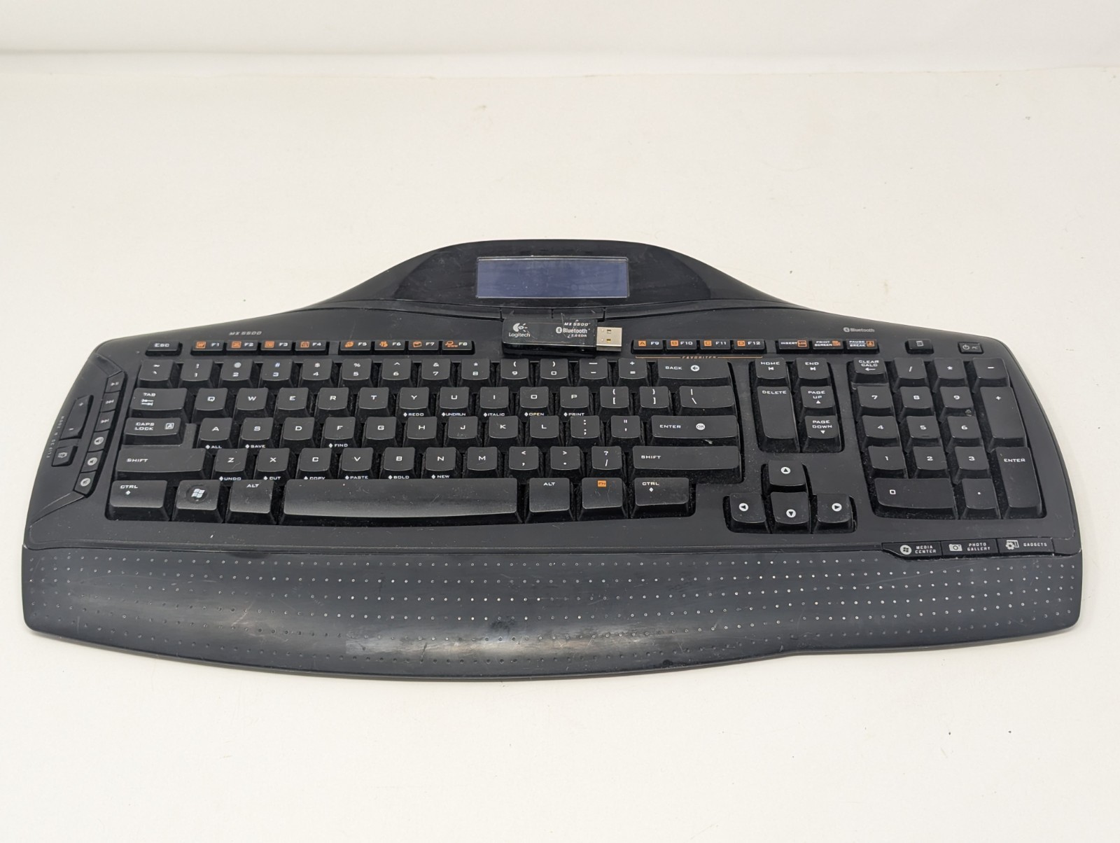 Logitech MX5500 Wireless Keyboard - Black - Tested - No Mouse
