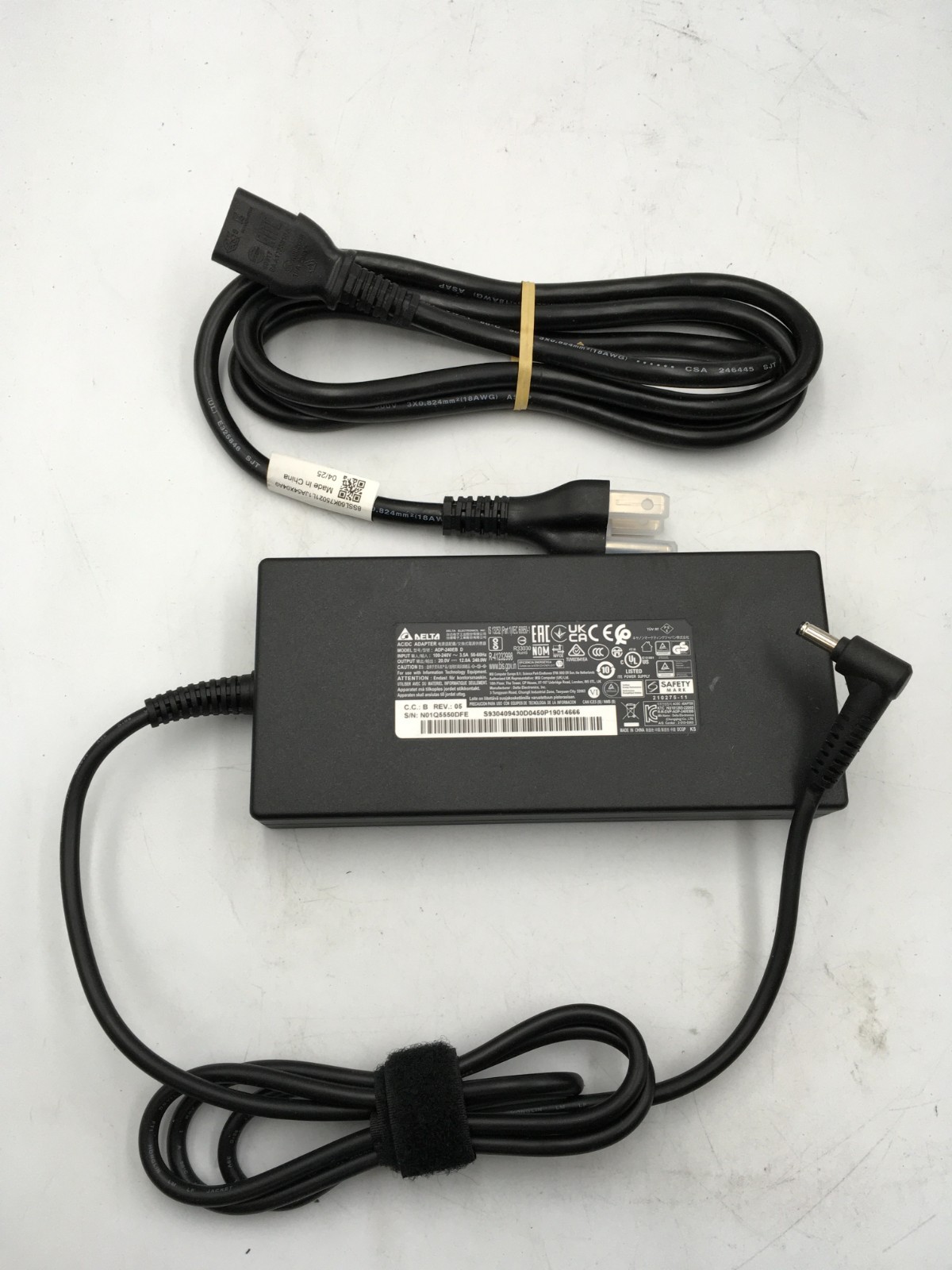 Delta ADP-240EB D 20V 240W AC Power Adapter MSI Katana 15 B13VGK-484US Charger R
