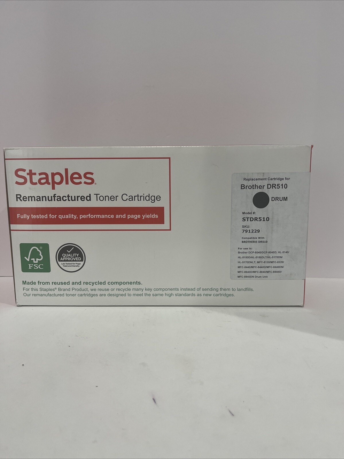 Staples Replacement DR510R Compatible Drum Unit for the Brother 791229