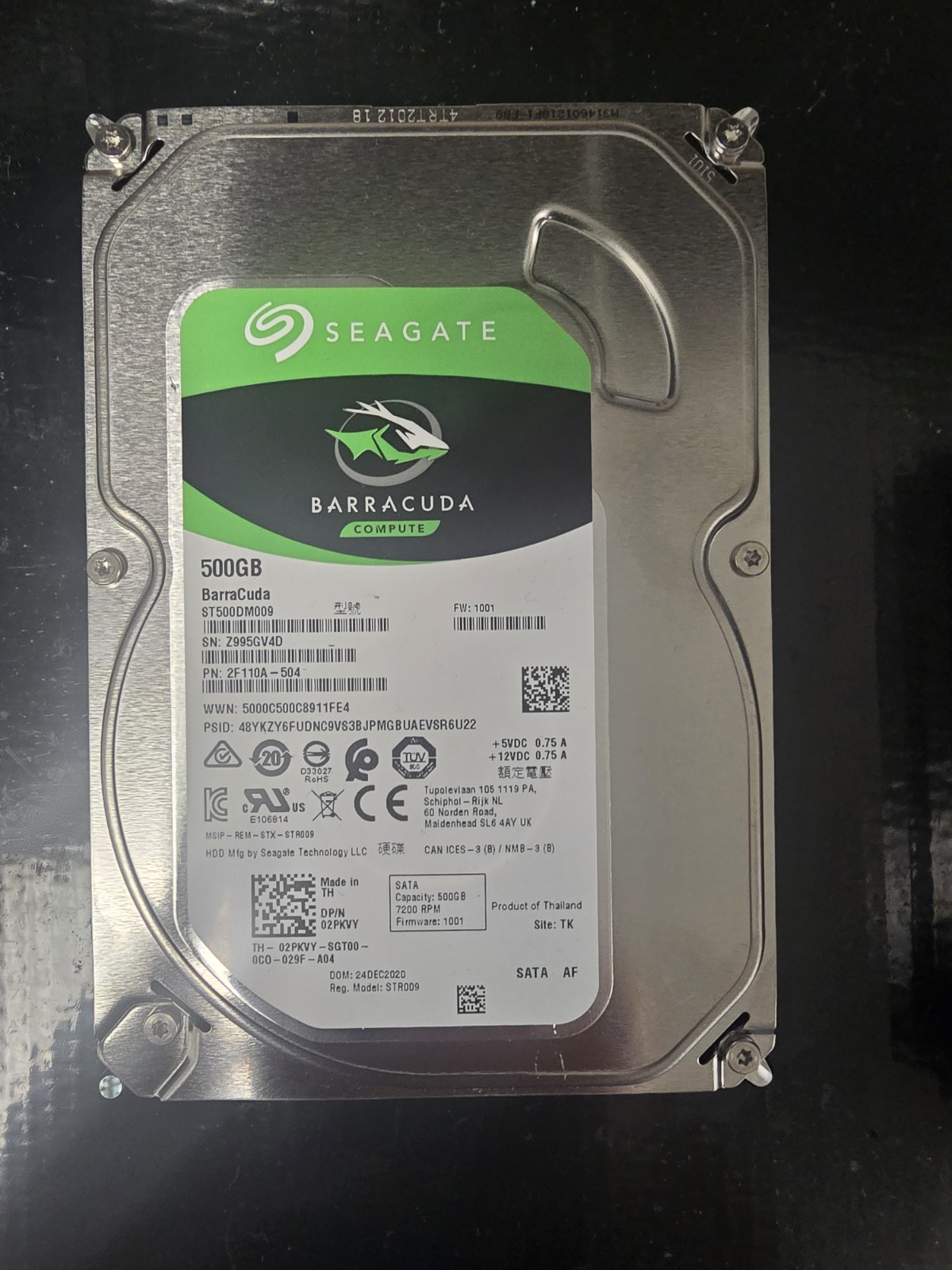 Seagate Barracuda 500GB 3.5" SATA Internal Desktop HDD ST500DM009 Tested