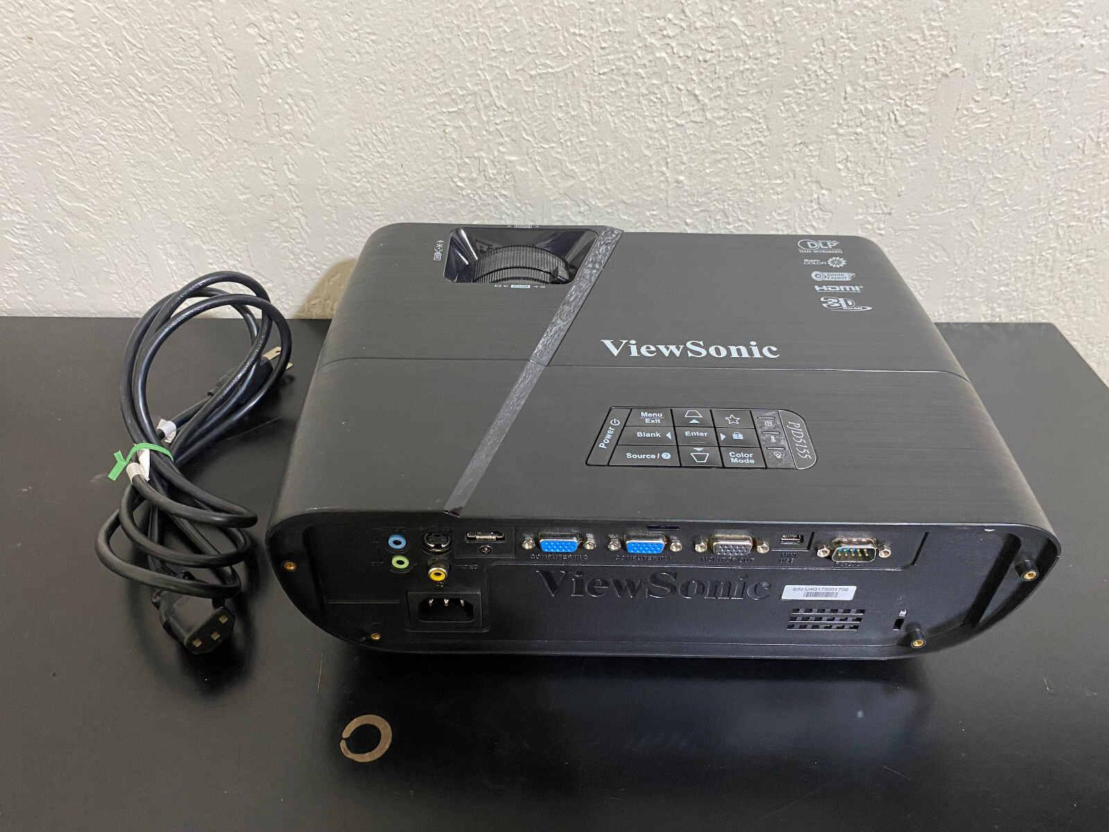Viewsonic VS15873 DLP Projector PJD5155 Tested Works