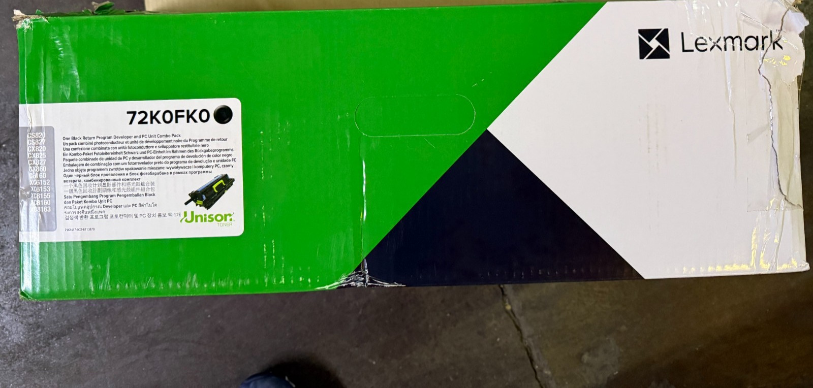 Genuine Lexmark 72K0FK0 Black Ink Open Box NEW