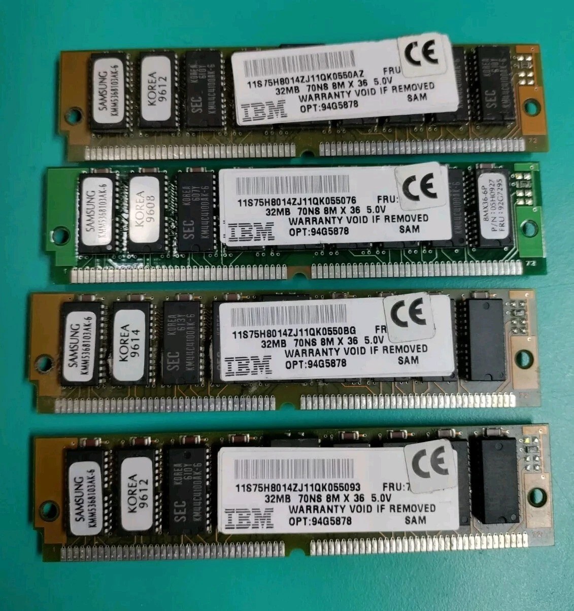 94G5878 32MB IBM Compatible Memory PC Server 704 60ns FPM parity-price per stick