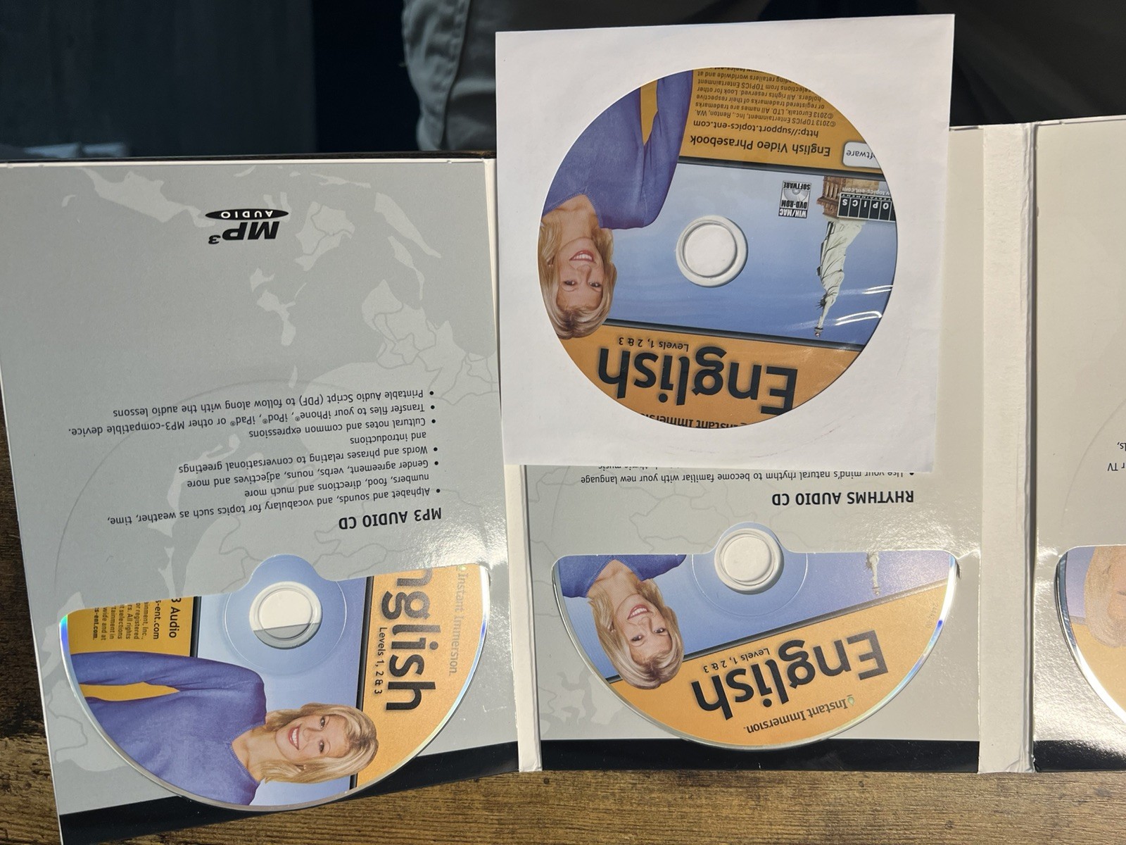 Instant Immersion English Levels 1, 2 & 3 CD-ROM Language Course PC 