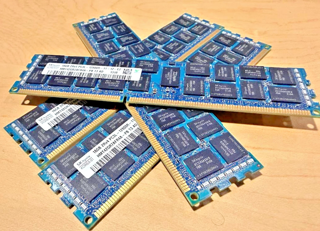 SK Hynix 64GB (4x 16GB) 2Rx4 PC3L-12800R-11-12-E2 Server Memory