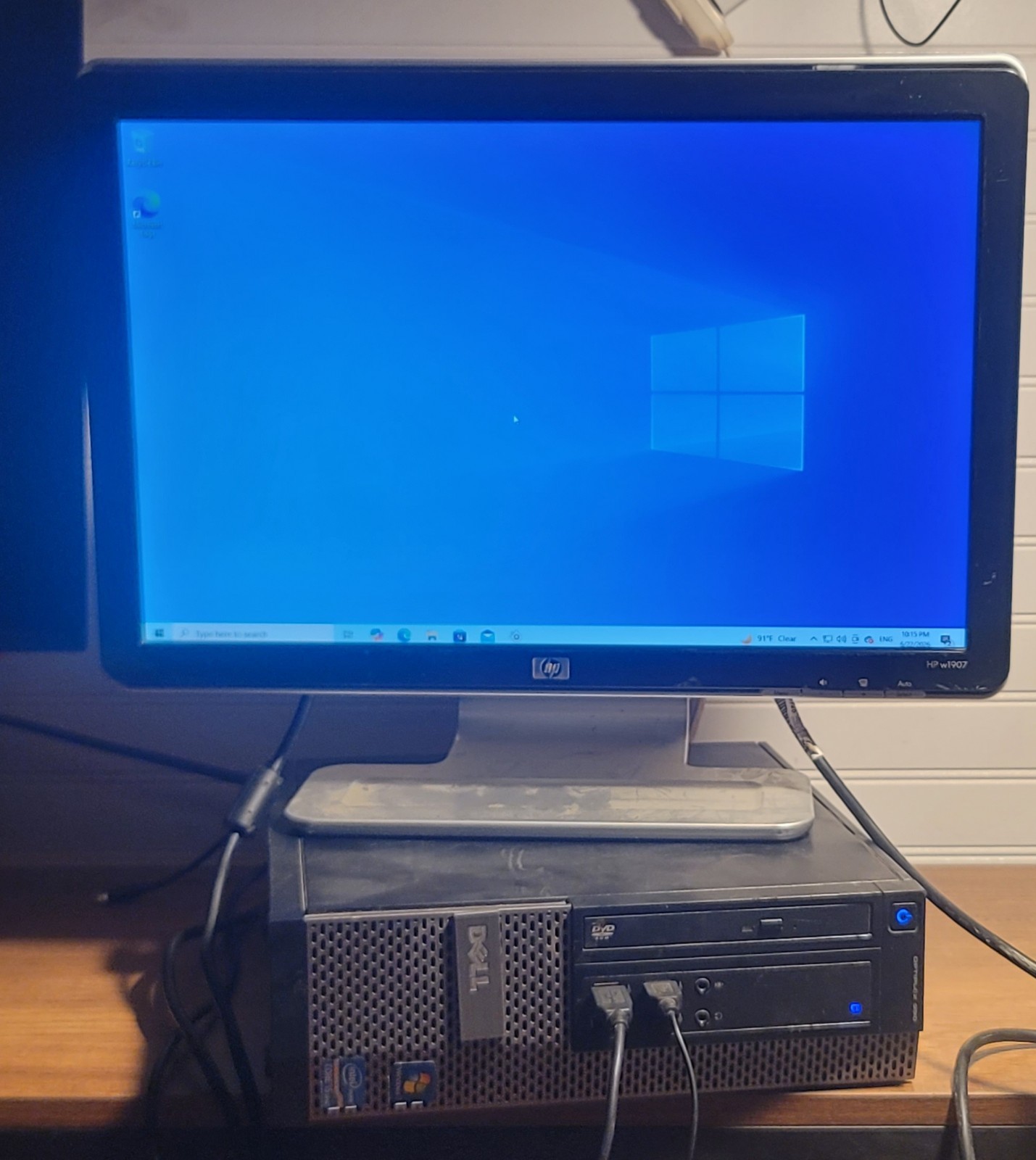 Dell OptiPlex 990 SFF Desktop & HP w1907 19" Monitor Complete Bundle PC Set