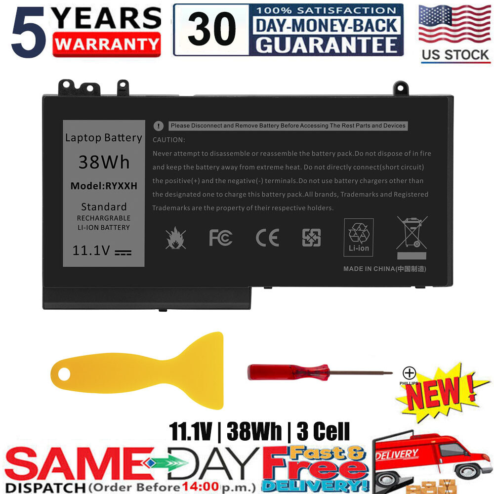 RYXXH Battery For Dell Latitude 11 3150 3160 E5450 5450 E5550 5550 Serie Charger