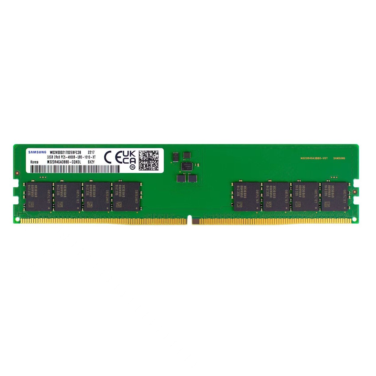 New Samsung DDR5 32GB 4800MHz PC5-38400 2RX8 UDIMM Memory Ram (M323R4GA3BB0-CQK)