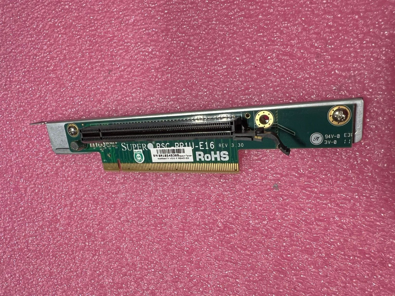 Supermicro Standard PCI-E X16 3.0 Horizontal Riser Card RSC-RR1U-E16 1U Server