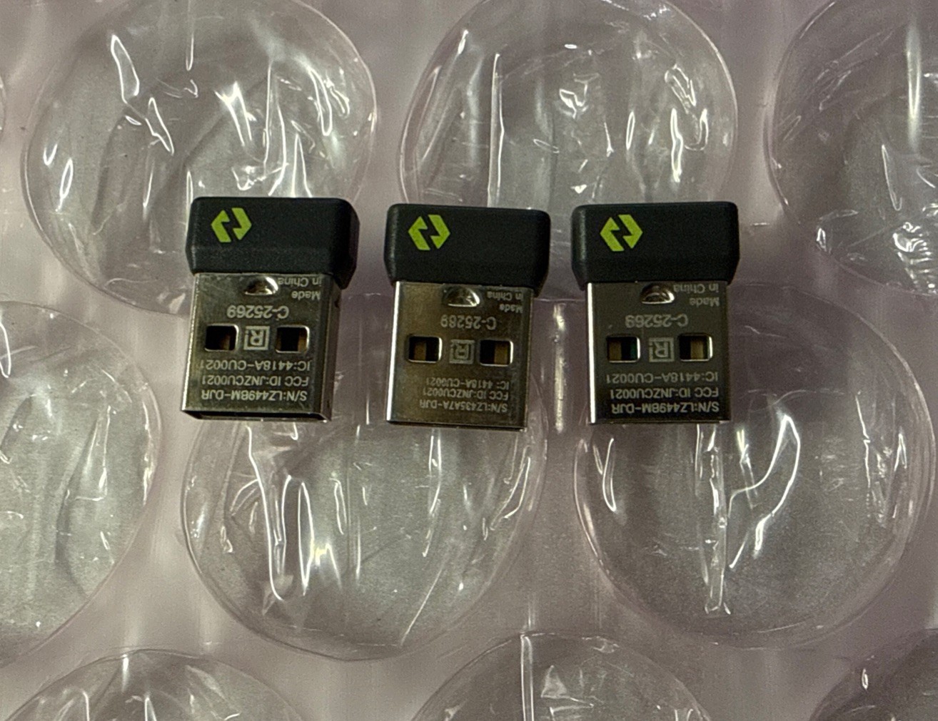 3 x Logi Bolt CU0021 956-000007 Adapter Bluetooth Dongle Logitech Keyboard Mouse