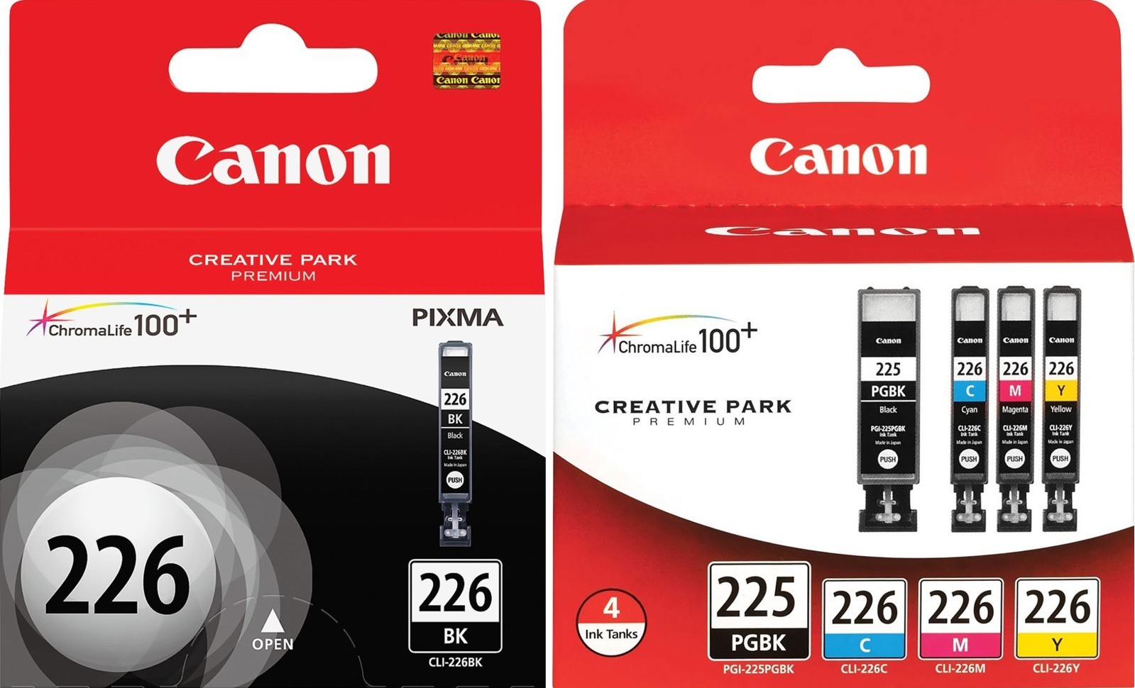 New Genuine Canon PGI-225 CLI-226 Black Color 5PK Ink Cartridges PIXMA MG5220