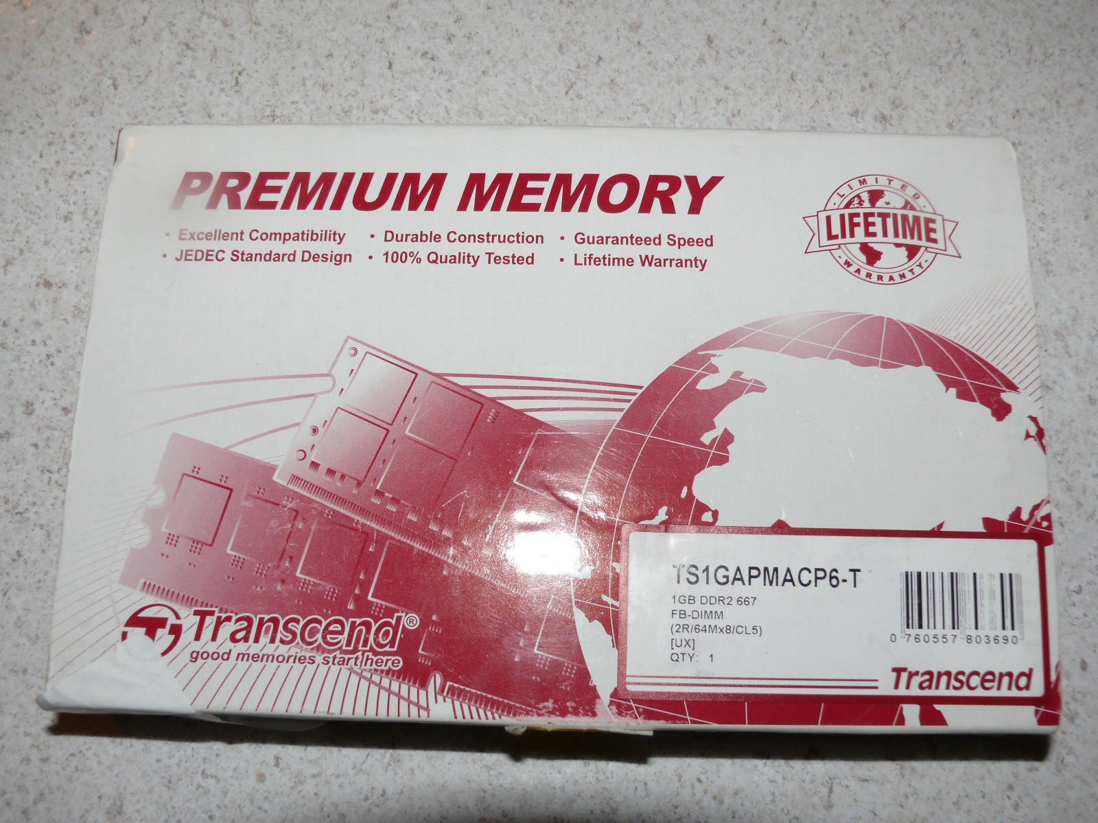 Transcend 1GB DDR2 667 FB-DIMM for MAC Pro
