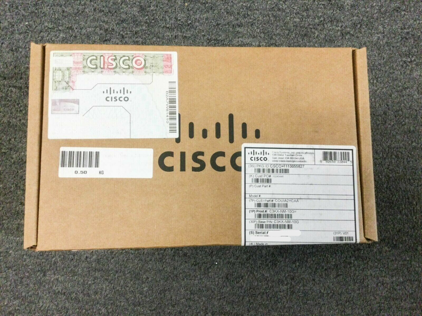 CISCO C3KX-NM-10G CATALYST 3K X 10G NETWORK MODULE FOR 3560X 3750X New Sealed