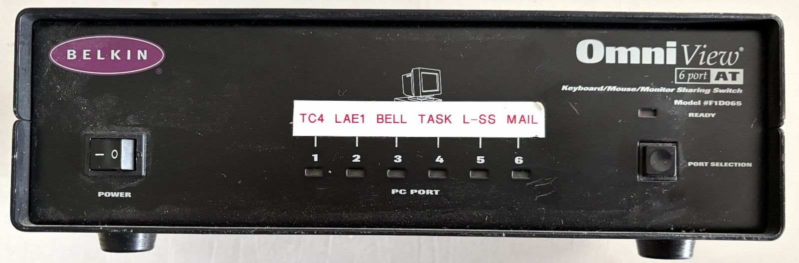 Belkin Omni View F1D065 6-Port Sharing Switch: Keyboard/Monitor/Mouse. 