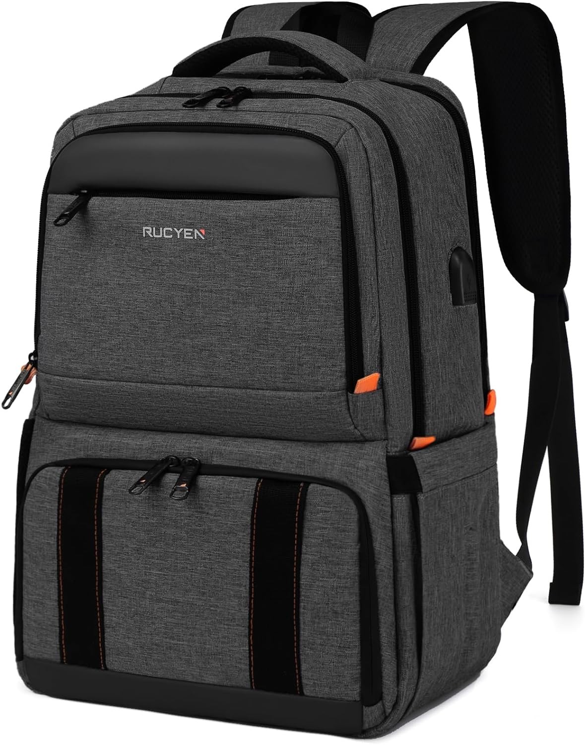 Lunch Backpack, Insulated Cooler Backpack Box for Men 15.6 inch, Black 