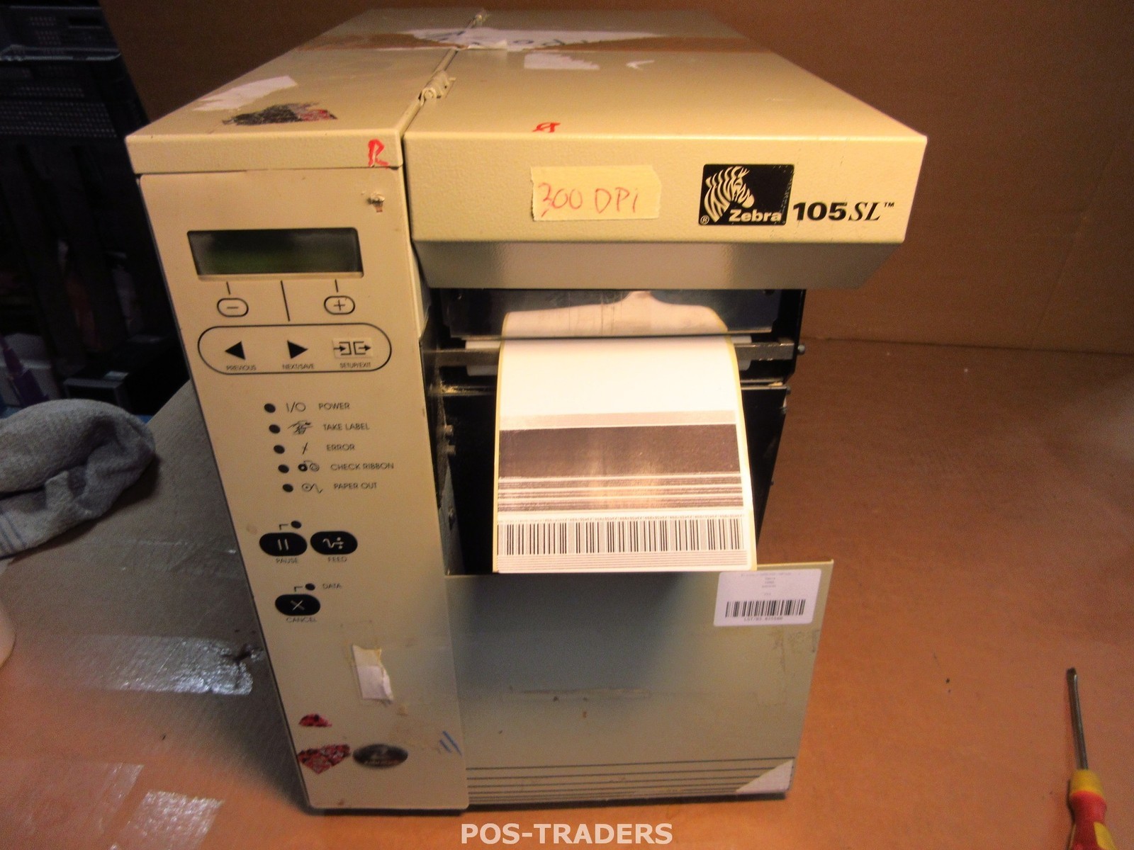 Zebra 105SL 10500-3004-0000 DT/TT Thermal Label Printer PRINTS OK / 300DPI / MISS