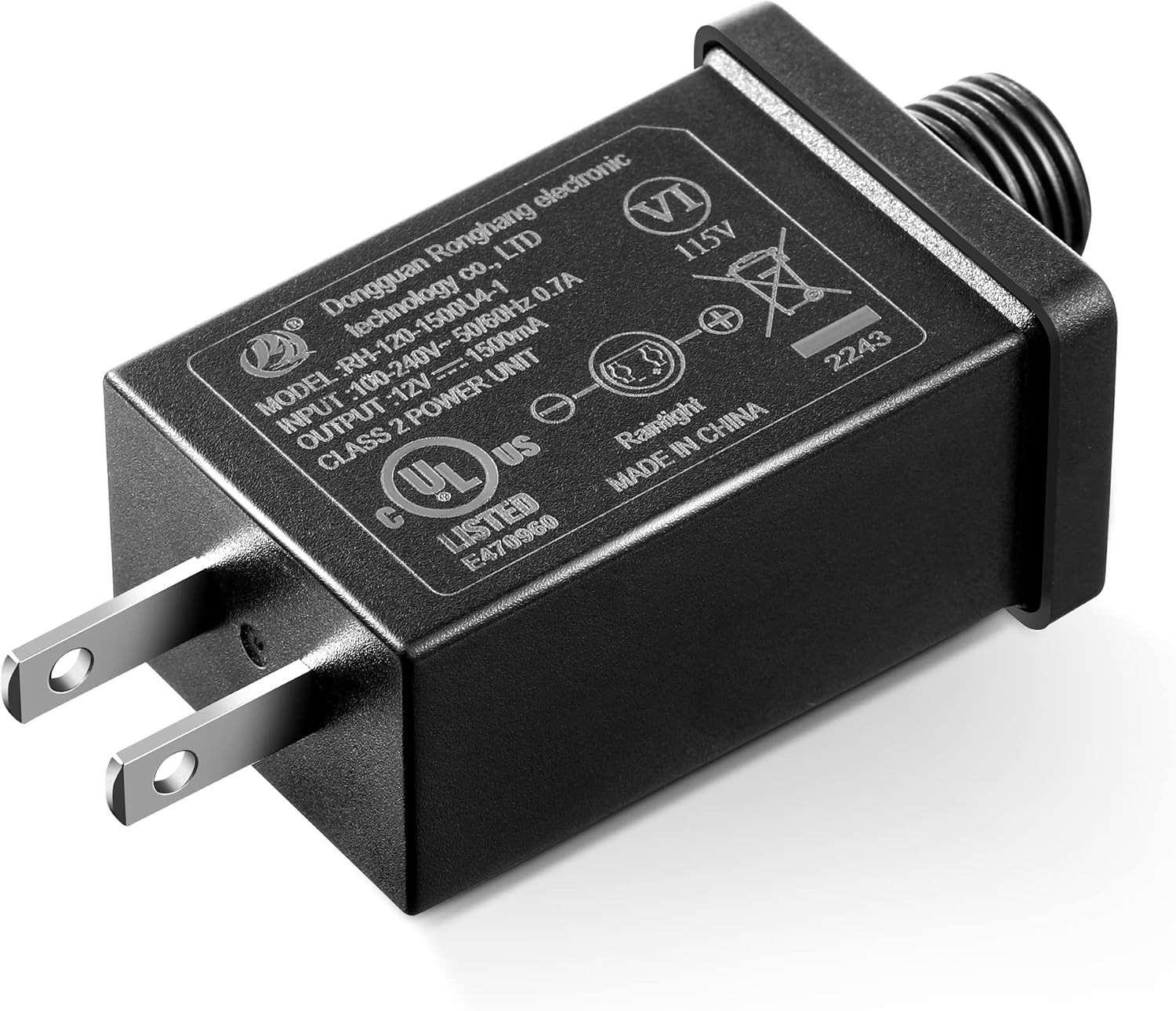 Replacement Yard Inflatable Adapter Power Supply Adaptor 12Vdc 1.5A Class 2 Powe