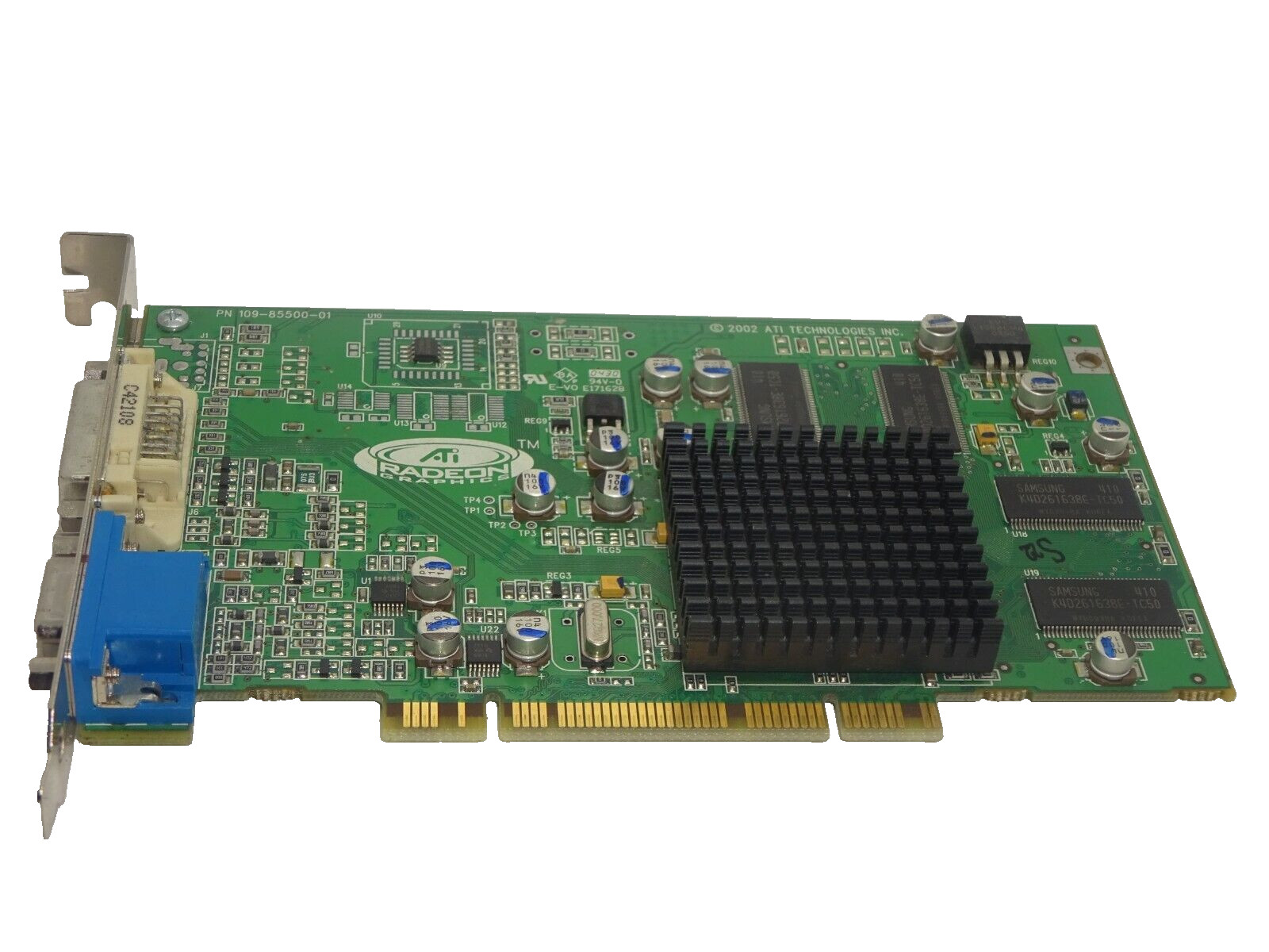 SUN MICROSYSTEMS MODEL855 ATI RADEON 7000 32MB PCI GRAPHICS CARD VGA DVI #GK10957