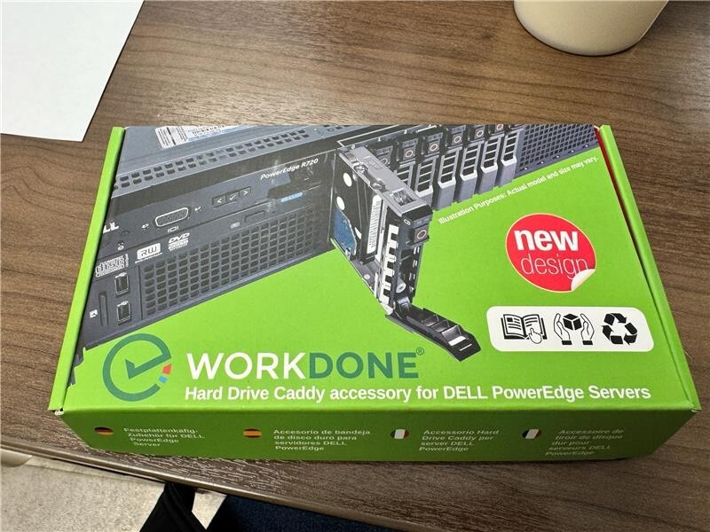 WORKDONE 2-Pack 2.5" Hard Drive Caddy - Compatible for Dell PowerEdge Servers