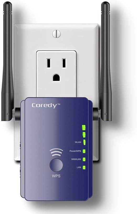 PURPLE - COREDY 300 MBPS MINI WIFI EXTENDER RANGE EXTENDER/WIRELESS REPEATER